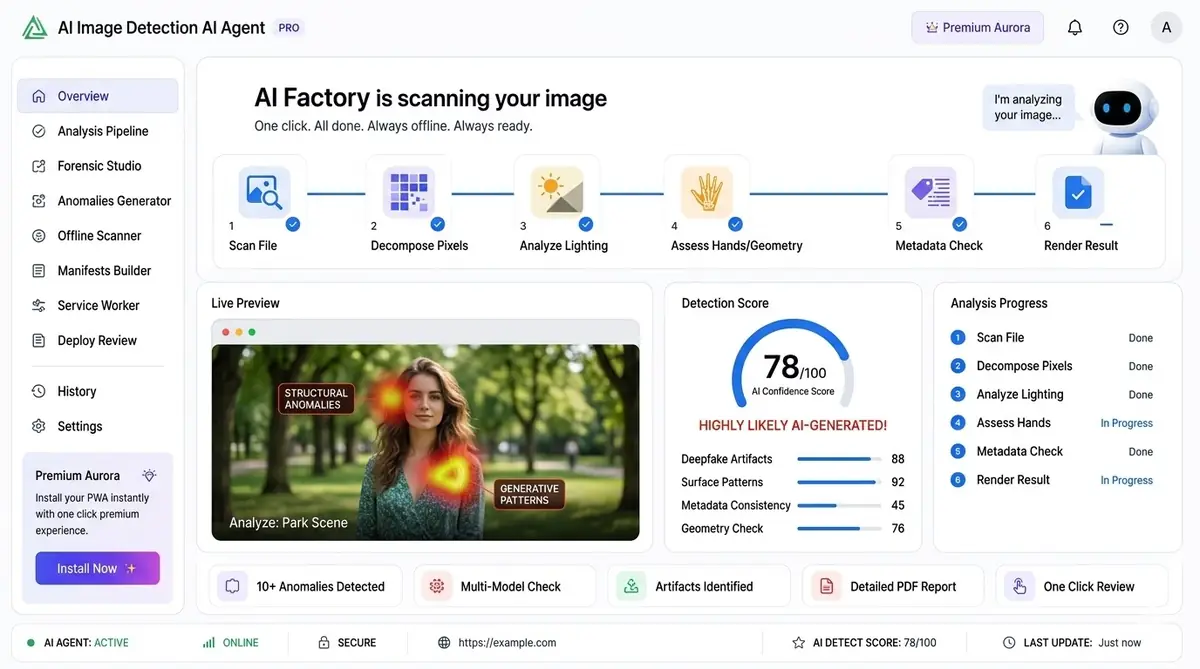 AI ASO agent — example of the app growth optimization dashboard